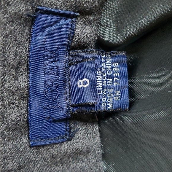 J. Crew 100% wool Grey Skirt Size 8 - Picture 3 of 5